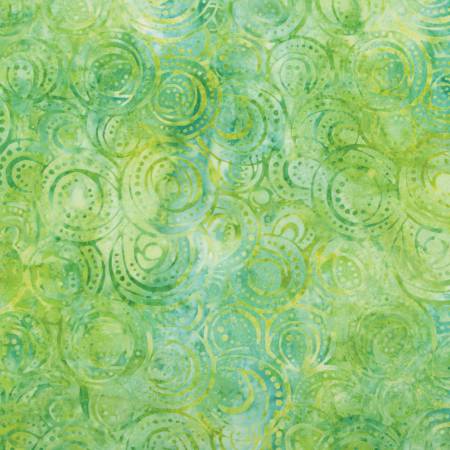 Expressions Batiks Tjaps That Summer Feelin' Sea Green Fabric