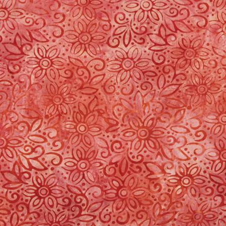 Expressions Batiks Tjaps That Summer Feelin' Strawberry Ice Fabric-Riley Blake Fabrics-My Favorite Quilt Store