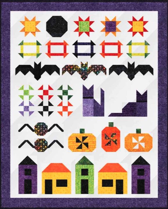 Expressions Halloween Batiks Spooky Lane Quilt Kit-Riley Blake Fabrics-My Favorite Quilt Store