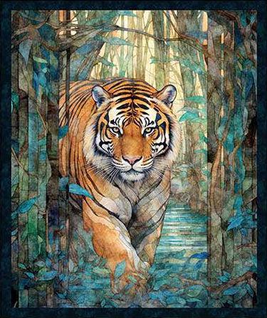 Eye of the Tiger Multi Tiger Panel 36"-QT Fabrics-My Favorite Quilt Store