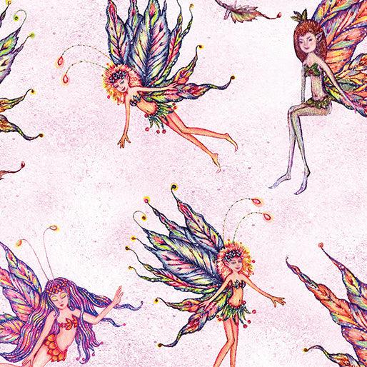 Fairy Enchantment Blush Enchanted Fairy Fabric-Benartex Fabrics-My Favorite Quilt Store
