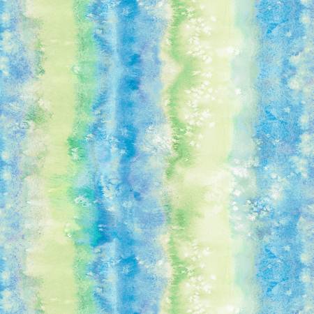 Fairy Garden Blue Ombre Stripe Fabric-P & B Textiles-My Favorite Quilt Store