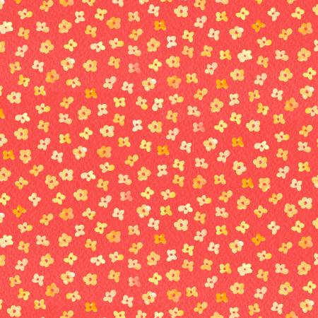 Fairy Garden Red Ditzy Floral Fabric