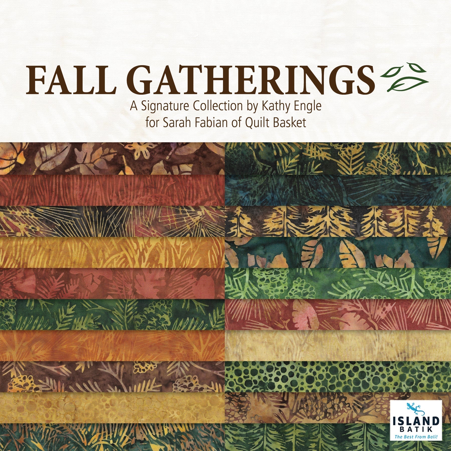 Fall Gatherings Batik 10" Island Stack-Island Batik-My Favorite Quilt Store