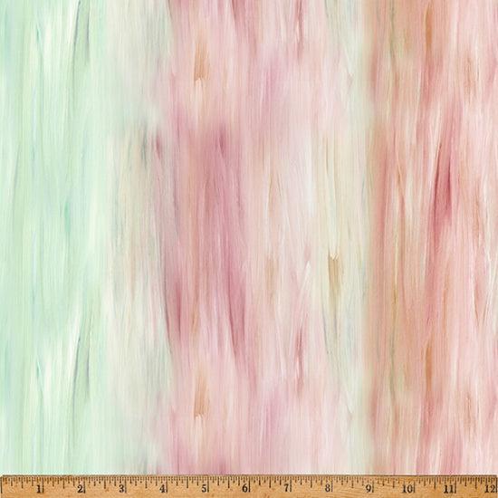 Fancy Flutter Dusty Rose Paint Stripe Fabric-Hoffman Fabrics-My Favorite Quilt Store