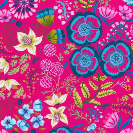 Faraway Florals Peony Floral Fabric-Robert Kaufman-My Favorite Quilt Store