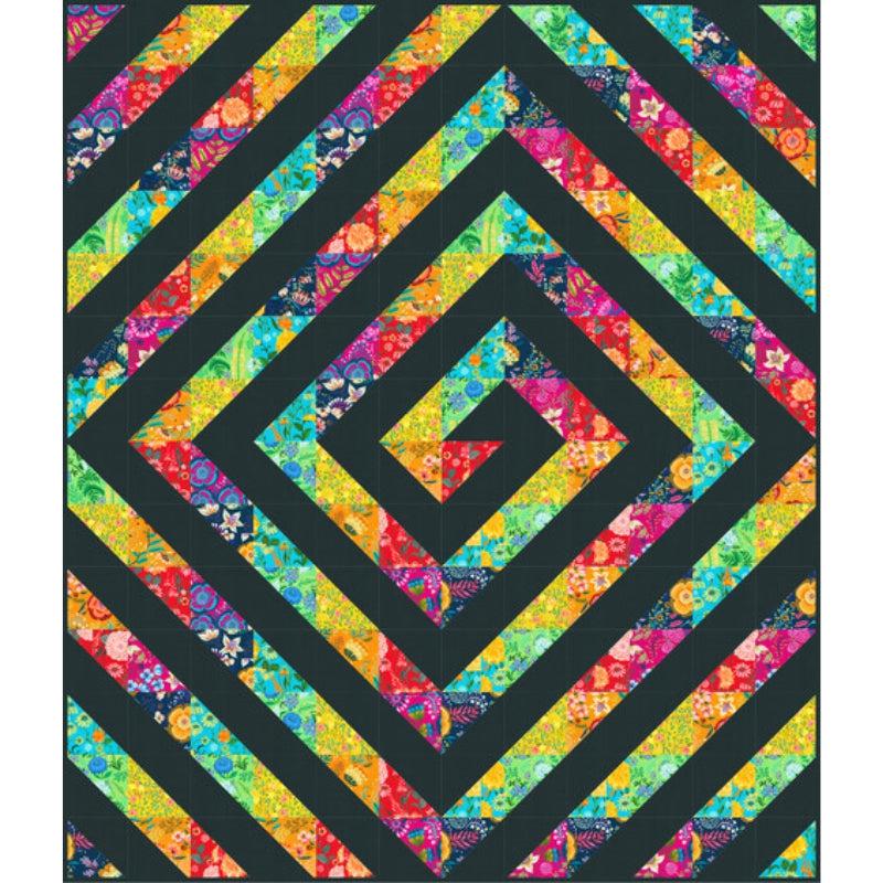 Faraway Florals Rainbow Road Quilt Kit