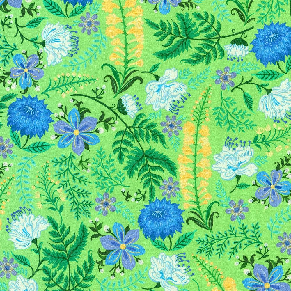 Faraway Florals Sage Floral Fabric