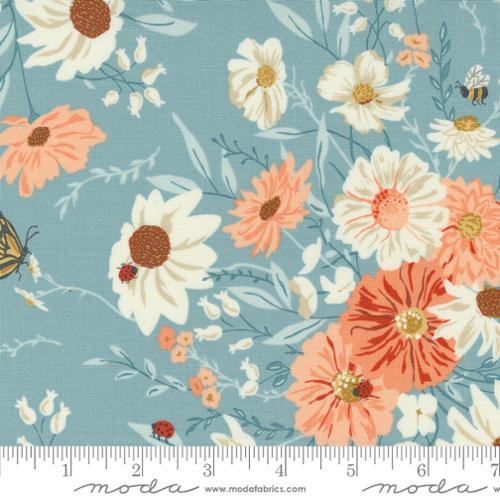 Farmstead Mountain Stream Farm Fresh Flowers Fabric-Moda Fabrics-My Favorite Quilt Store