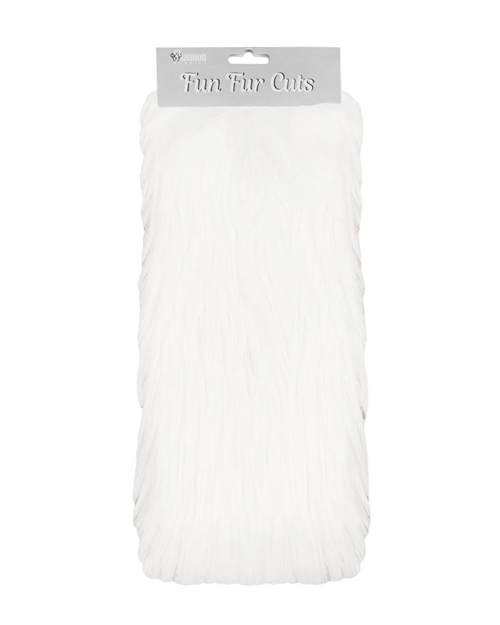 Faux Fur Gorilla White Fabric Cut-9" X 12"