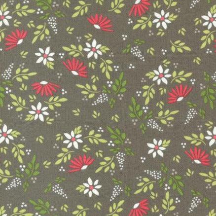 Favorite Things Charcoal Ditsy Floral Fabric