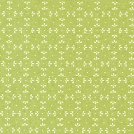 Favorite Things Chartreuse Snowflake Blender Fabric