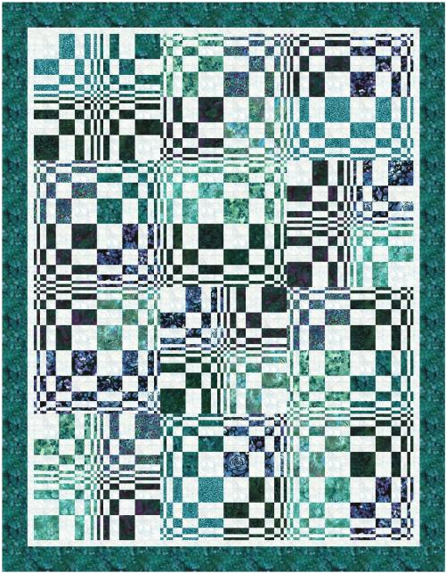 Fibonacci's Fancy Bali Batik Quilt Kit-Hoffman Fabrics-My Favorite Quilt Store