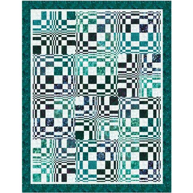 Fibonacci's Fancy Bali Batik Quilt Kit-Hoffman Fabrics-My Favorite Quilt Store