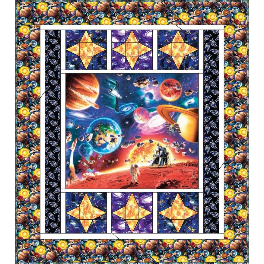 Final Frontier Quilt Pattern - Free Digital Download-3 Wishes Fabric-My Favorite Quilt Store