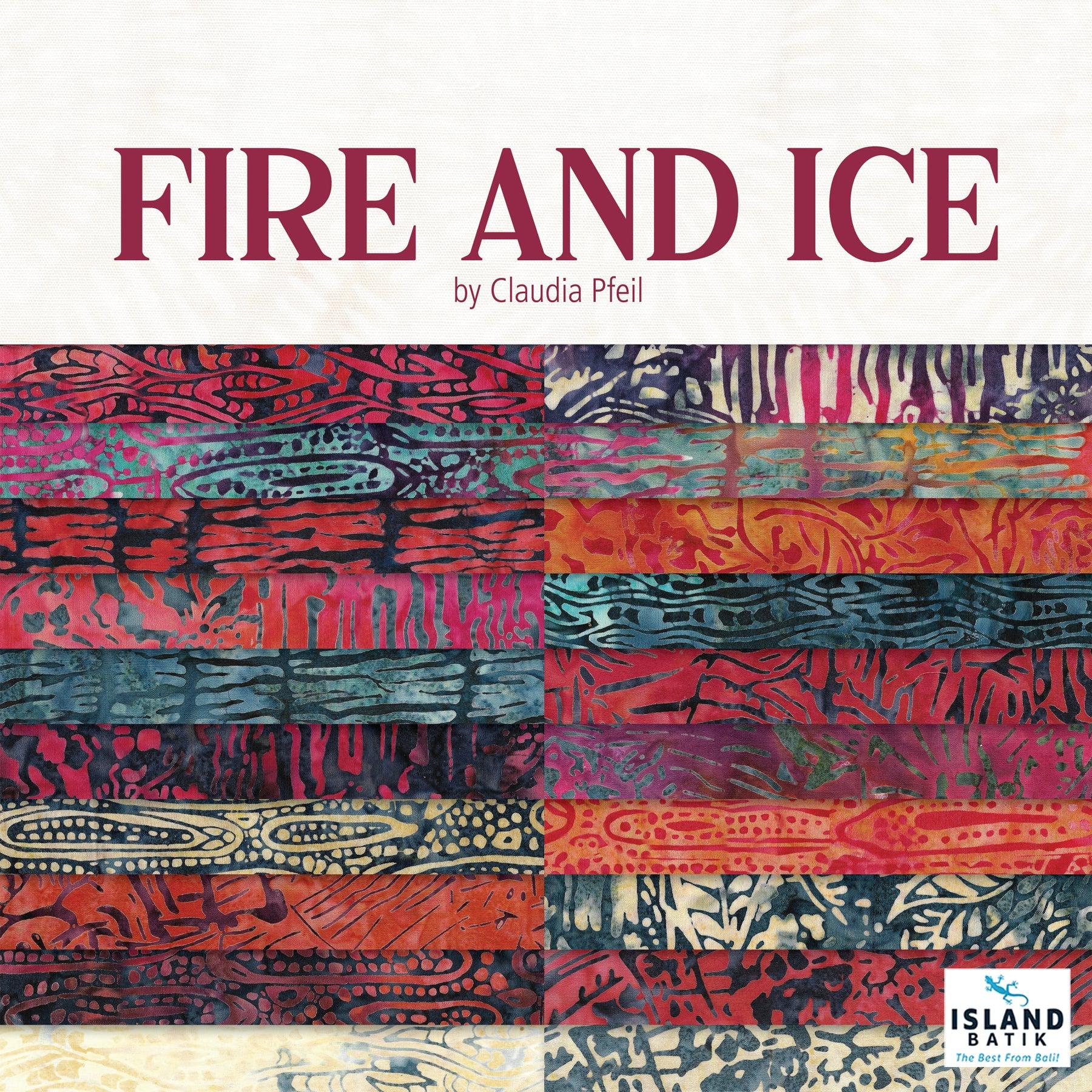 Fire and Ice Batik 10" Island Stack-Island Batik-My Favorite Quilt Store