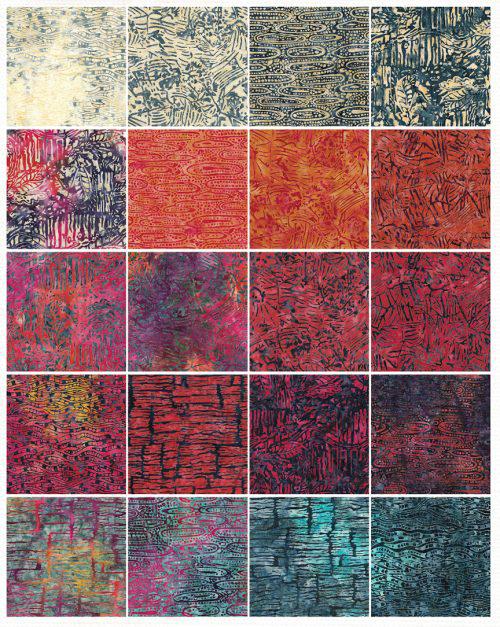 Fire and Ice Batik 2½" Strip Set-Island Batik-My Favorite Quilt Store