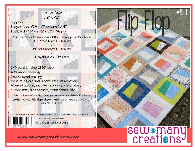Flip Flop Quilt Pattern-Sew Many Creations-My Favorite Quilt Store