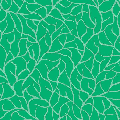 Flora & Fauna Forest Jade Branches Fabric