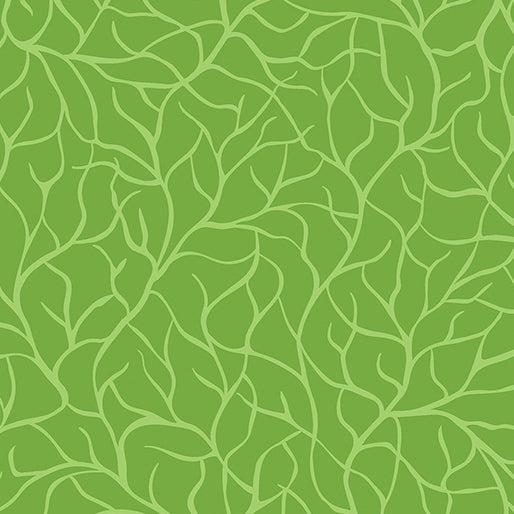 Flora & Fauna Forest Lime Branches Fabric
