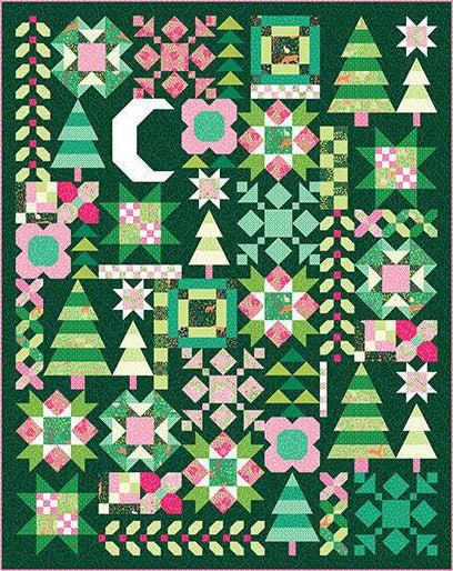 Flora & Fauna Forest Moonlit Forest Quilt Kit-Benartex Fabrics-My Favorite Quilt Store