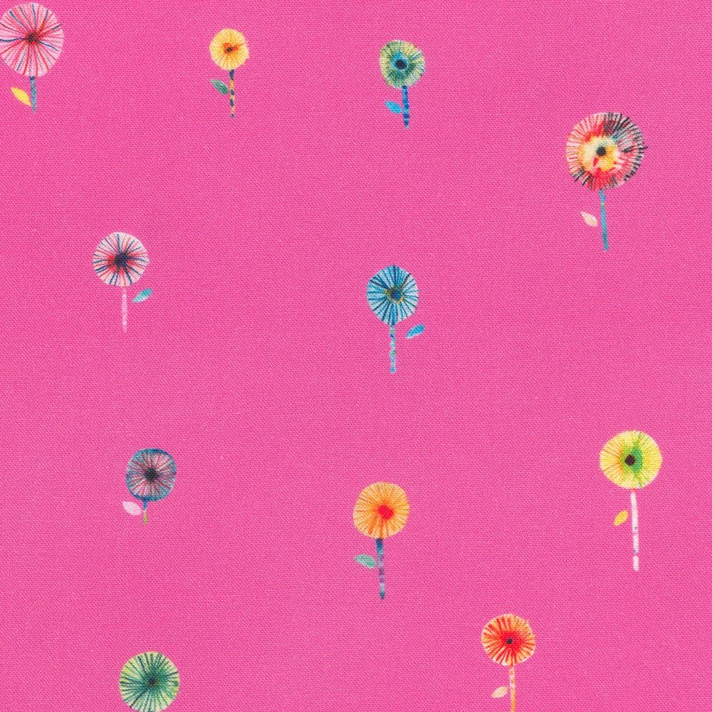 Flora and Fun Small Flowers Dahlia Fabric