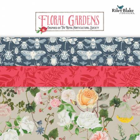 Floral Gardens 5" Square-Riley Blake Fabrics-My Favorite Quilt Store