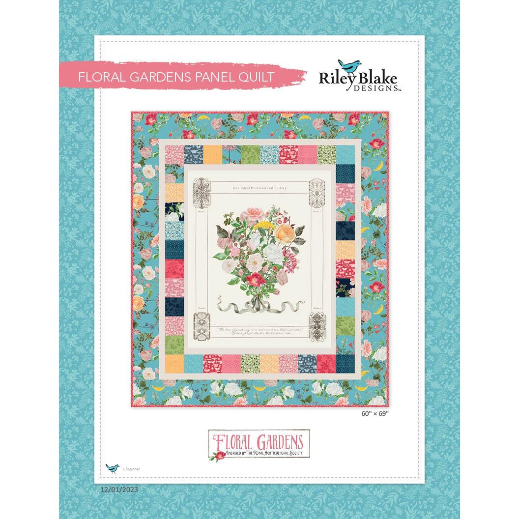 Floral Gardens Panel Quilt - Free Pattern Download-Riley Blake Fabrics-My Favorite Quilt Store