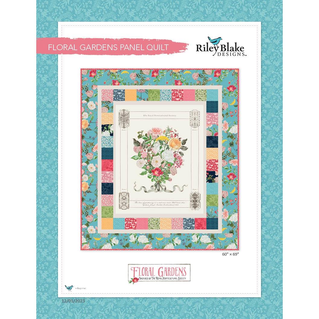 Floral Gardens Panel Quilt - Free Pattern Download