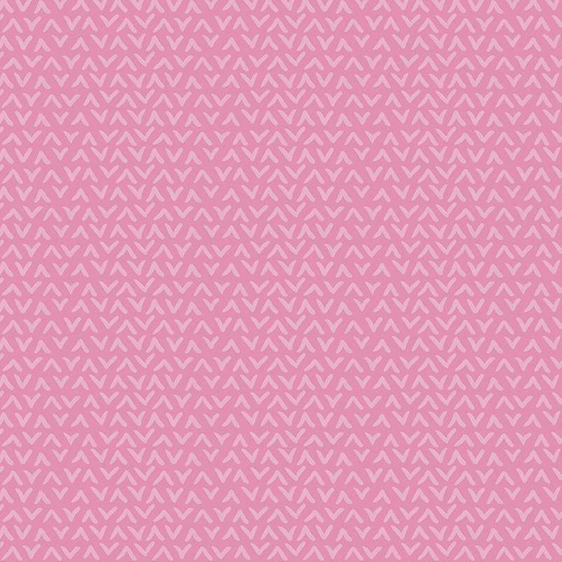 Floralicious Pink Tonal Geometric Fabric