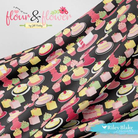 Flour & Flower 10in Layer Cake-Riley Blake Fabrics-My Favorite Quilt Store