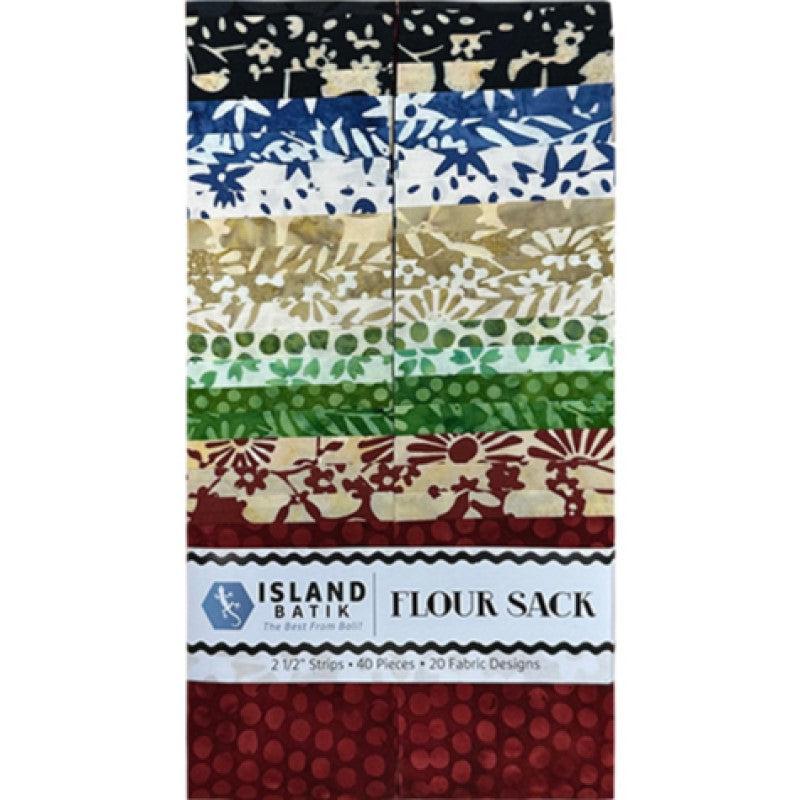 Flour Sack 2 1/2" Strip Pack-Island Batik-My Favorite Quilt Store