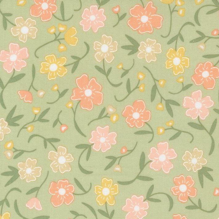 Flower Girl Pear Flower Fields Fabric