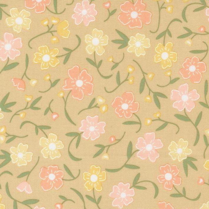 Flower Girl Wheat Flower Fields Fabric-Moda Fabrics-My Favorite Quilt Store