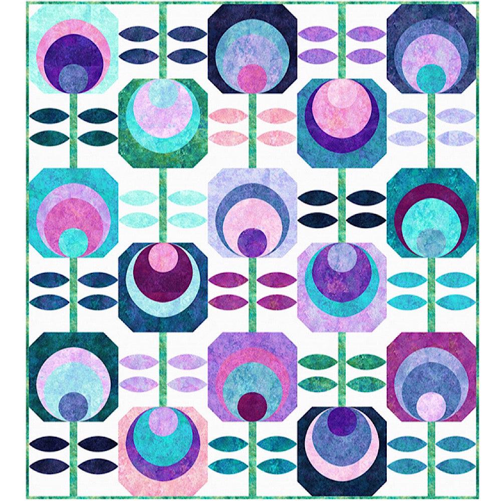 Flower Power Stonehenge Quilt Pattern-Northcott Fabrics-My Favorite Quilt Store