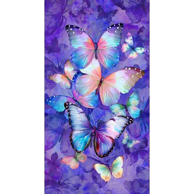 Flutter Purple Butterfly Panel 24″