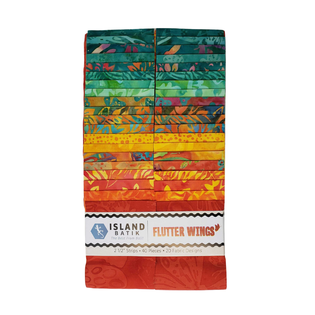 Flutter Wings Batik 2½" Strip Set-Island Batik-My Favorite Quilt Store