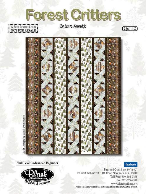 Forest Critters Patchwork Quilt Pattern-Blank Quilting Corporation-My Favorite Quilt Store