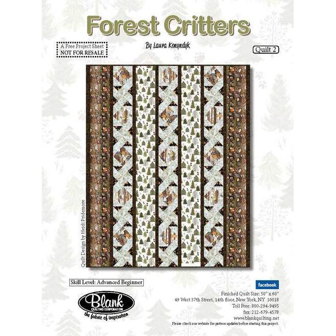 Forest Critters Patchwork Quilt Pattern-Blank Quilting Corporation-My Favorite Quilt Store