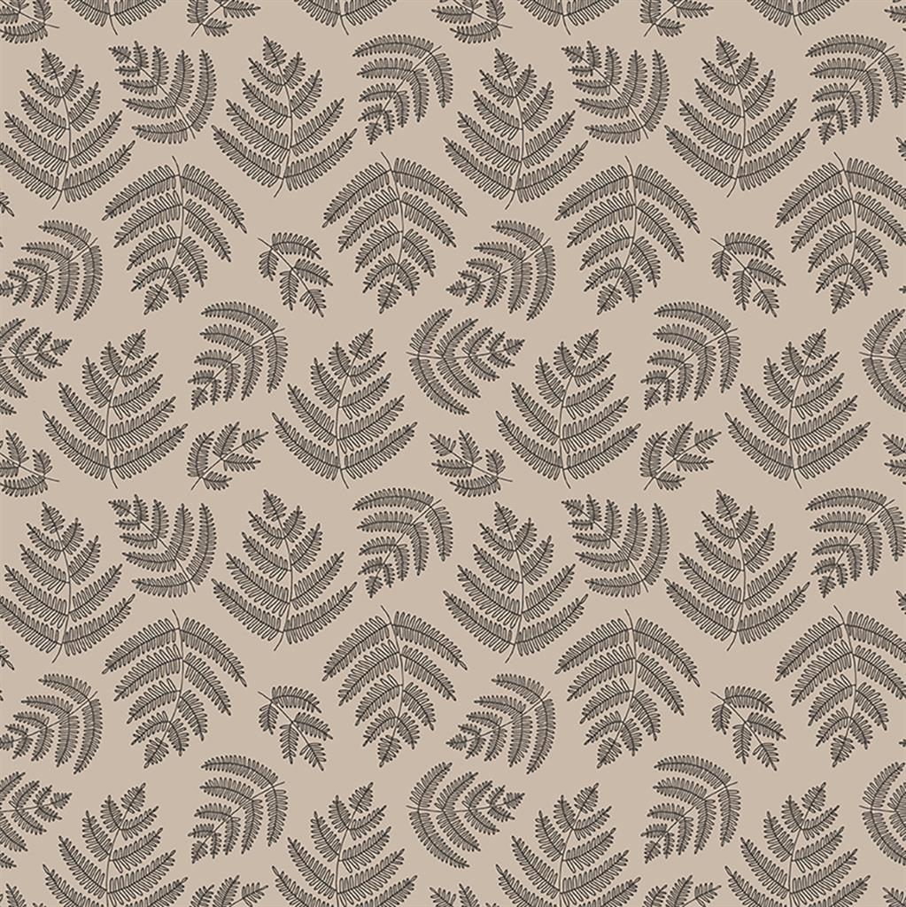 Forest Ferns Fronds Khaki Fabric-Clothworks-My Favorite Quilt Store
