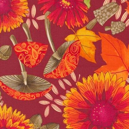 Forest Frolic Cinnamon Indian Blanket Flowers Floral Fabric-Moda Fabrics-My Favorite Quilt Store