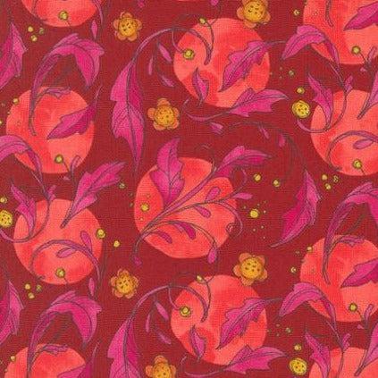 Forest Frolic Cinnamon Swirly Leaves Fabric-Moda Fabrics-My Favorite Quilt Store