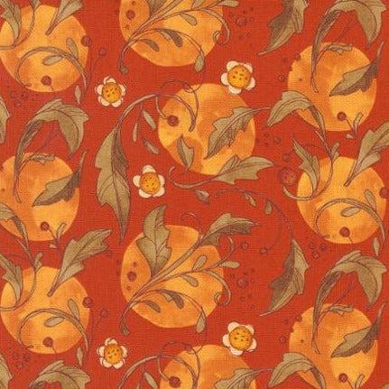 Forest Frolic Copper Swirly Leaves Fabric-Moda Fabrics-My Favorite Quilt Store