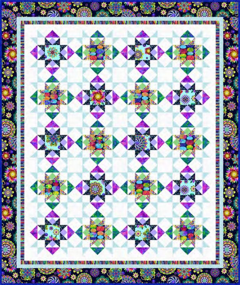 Fractal Forest Quilt 2 Pattern - Free Digital Download-Studio e Fabrics-My Favorite Quilt Store