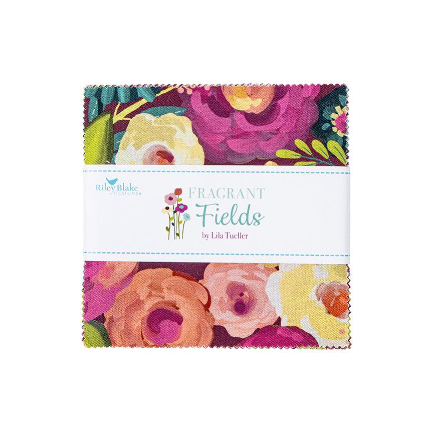 Fragrant Fields 5" Charm Pack 42pc.-Riley Blake Fabrics-My Favorite Quilt Store