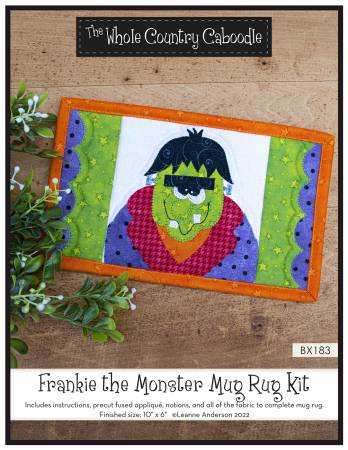 Frankie the Monster Mug Rug Kit-The Whole Country Caboodle-My Favorite Quilt Store