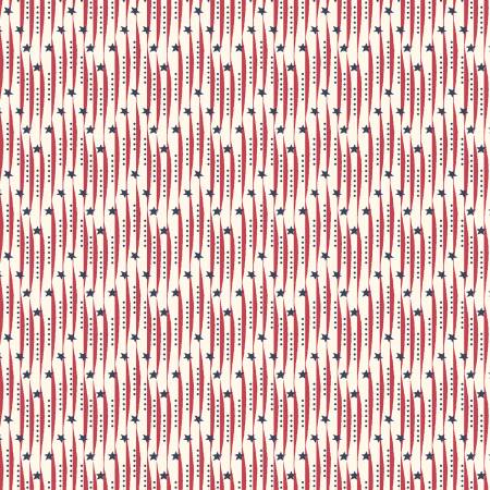 Friday Harbor Cream/Red Zig Zag Texture Fabric-Henry Glass Fabrics-My Favorite Quilt Store