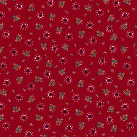 Friday Harbor Red Wreaths Fabric-Henry Glass Fabrics-My Favorite Quilt Store