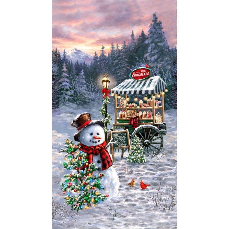 Frosty Delights Multi Snowman 24" Panel