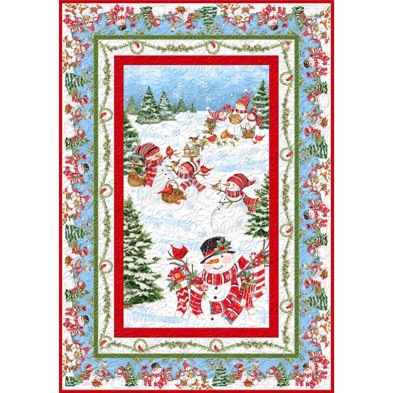 Frosty Frolic Basic Panel Quilt Kit